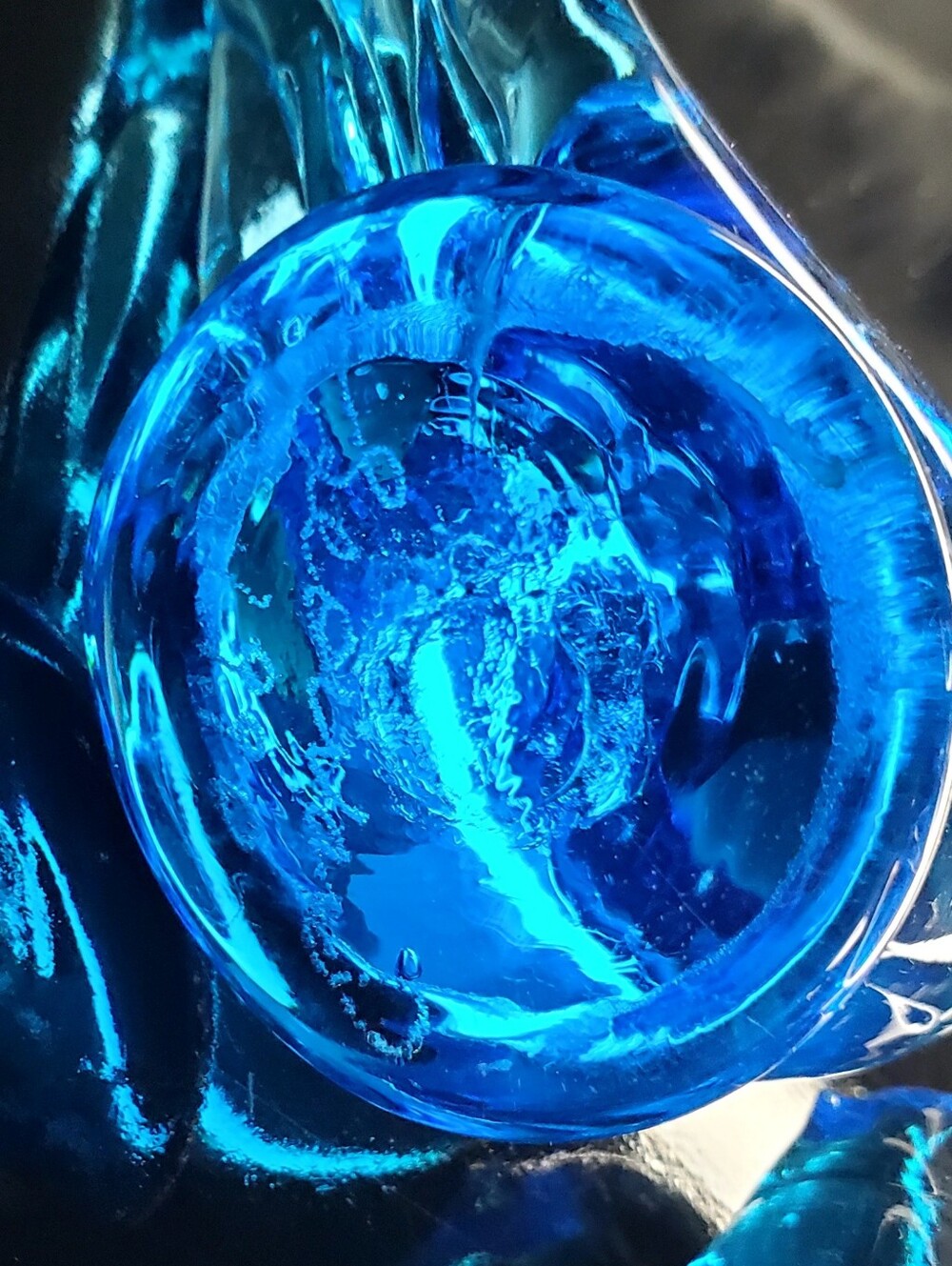 1990 Bluebirds Of Happiness Glass Art Sculptures by Leo Ward - Picture 4 of 12